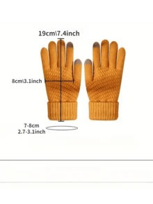 3 Cặp Găng Tay Màn Hình Cảm Ứng Mùa Đông - Găng Tay Không Ngón Cách Nhiệt Bằng Len Dệt Kim Unisex - Thích Hợp Cho Các Hoạt Động Ngoài Trời Và Sử Dụng Màn Hình Cảm Ứng - nhiều màu - Xem 4