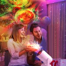 Máy chiếu sao, đèn ngủ thiên hà, máy chiếu thiên văn gia đình, phòng chơi game & rạp hát tại nhà trang trí đầy sao, máy chiếu tinh vân đầy sao, bao gồm điều khiển từ xa - Trình cắm USB - Xem 8