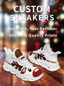 1 đôi giày thể thao tuần lộc Giáng sinh tùy chỉnh, giày chạy bộ tuần lộc Giáng sinh được cá nhân hóa, giày thể thao Santa Blade tùy chỉnh, giày chạy bộ cổ thấp quà tặng ông già Noel được cá nhân hóa, giày thể thao có ảnh, giày chạy bộ được cá nhân hóa cho nam và nữ, giày thể thao và giày thường được cá nhân hóa, quà tặng Giáng sinh cho mẹ/bố/cô ấy/anh ấy/bạn gái/bạn trai/vợ/chồng/bạn bè - trắng - Xem 2