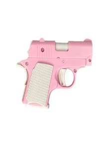 1 pieza Pistola de juguete con retracción automática, juguete antiestrés con retracción automática, juguete para dedos para adultos (sin disparos) - Multicolor - Ver 11