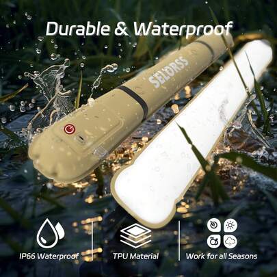SELORSS Luz inflable para camping al aire libre--TubeB20