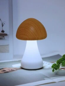 1 件现代创意 LED 蘑菇小夜灯，触摸开关 3 色/可调光 USB 可充电便携式床头灯，装饰性蘑菇台灯，适用于房间、卧室、客厅、办公室、橱柜、餐厅、酒店、户外露营 - 三色充電款 - 查看 7