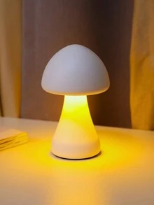1 件现代创意 LED 蘑菇小夜灯，触摸开关 3 色/可调光 USB 可充电便携式床头灯，装饰性蘑菇台灯，适用于房间、卧室、客厅、办公室、橱柜、餐厅、酒店、户外露营 - 三色充電款 - 查看 4