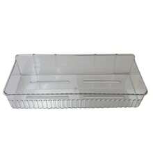 Kit Of 2 Plastic Bathroom Support Shelves In Rectangle And Corner Models With Stickers - Hình chữ nhật và góc trong suốt - Xem 3