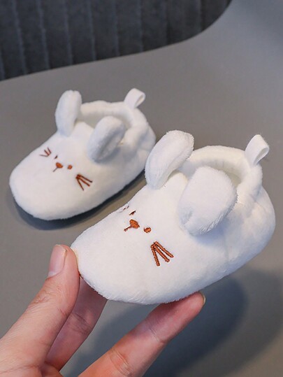 1 paar elastische kraag platte instappers casual schoenen, schattige stijl, geschikt voor herfst- en winterseizoen