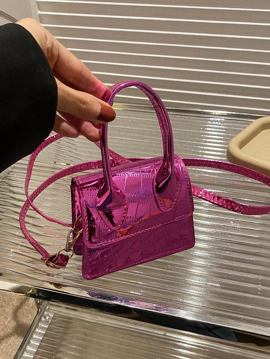 1pc Mini Crossbody Bag Fashion Women's Tote Shoulder Bag Candy Bright