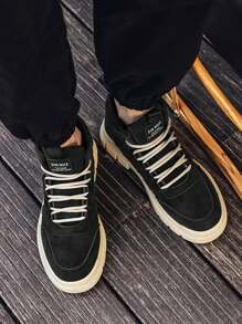 New Men High-Top Boots Sneaker Sports Shoes, Cool Skate Boots, Anti-Slip Campus Style