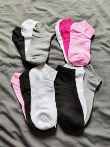 Kit 12 Pairs Of Good Quality Short-Shaft Women's Socks - Nhiều màu - Xem 5