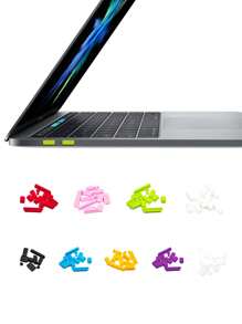 16pcs Set Of Silicone Dust Plugs Compatible With Apple Laptops