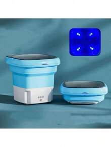 Mini Compact Portable Stack Washing Machine - Green - View 2