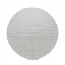 Kit 5 Peças Luminária Oriental Japonesa Chinesa Branca 30cm