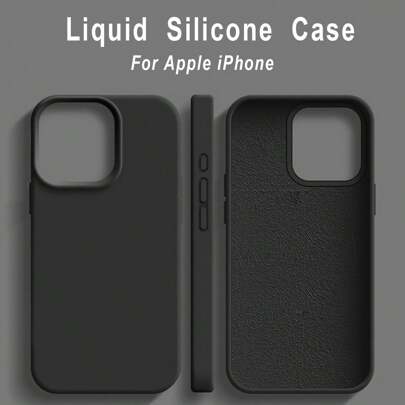 1pc Luxury Liquid Silicone Phone Case Compatible With Apple Phone 17 Air 16e 11 13 12 14 15 Pro Max Cases Phone 16 Pro Max Shockproof Protective Cover
