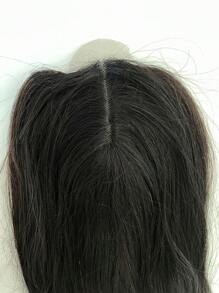 Female Prosthesis Top Of Head 45cm Natural  Imitates Root Free Style - 棕色 - 查看 4