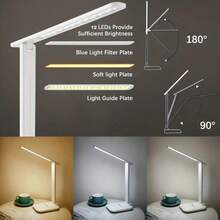 LED Table Lamp, Student Light, Adjustable Arm And Touch Control, Adjustable Light