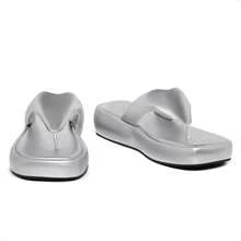 Comfortable Flatform Clog Flip Flop Sandal Papete - Bạc - Xem 6