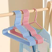 5/10pcs/防滑浸渍塑料儿童衣架，家用衣架，婴儿家居衣架，婴儿衣架，儿童衣架，衣服支撑裙子裤子鞋子牛仔裤靴子裙子，春季，简约，夏季上衣 - 彩色 - 查看 6