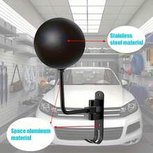 摩托车头盔架壁挂式头盔支架 180°旋转头盔挂架带挂钩可挂外套帽子自行车棒球橄榄球头盔 - 黑色 - 查看 2
