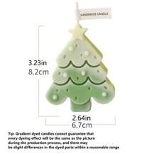 1 件圣诞树蜡烛，有多种颜色可供选择，可用作家庭、办公室、房间、生日、派对和圣诞装饰的蜡烛以及生日、派对和圣诞礼物香水