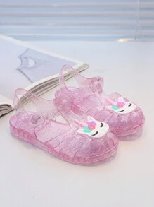 Cute Children Flat Sandals, Fashion Girl Summer Jelly Shoes, Cartoon Princess Shoes
