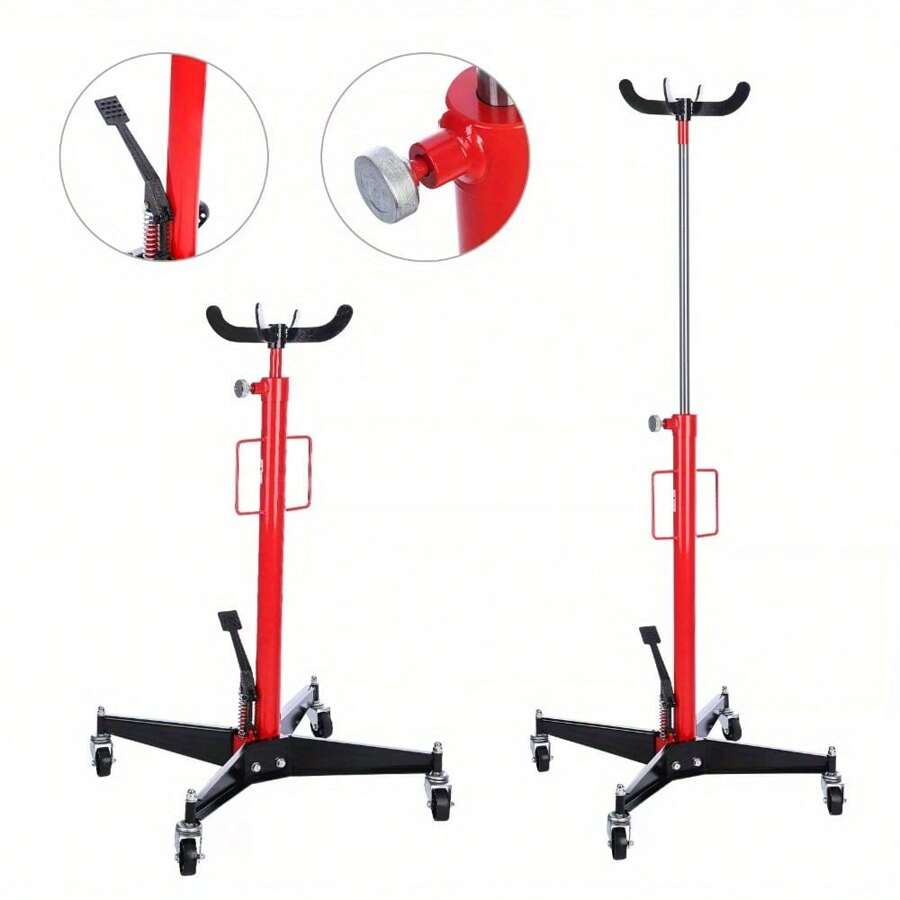 Transmission Jack 0.5T Heavy Duty Hydraulic Gearbox Auto Part Lifter Hoist Stand - Red - View 1