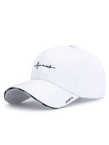 Unisex Casual Letter Embroidered Baseball Cap, Adjustable Retro Snapback Hat, Couple Style For Spring/Summer - Adjustable - View 4