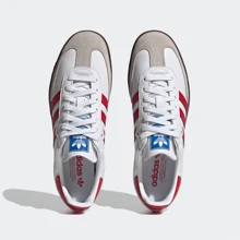 Adidas Originals Adidas Samba OG Premium Sneakers, Timeless Retro Trainers In Fall Tones, Leather & Suede Construction, Low-Top Casual Sneaker For Outdoor, Sports, Sambas For School And Work, Daily Shoes For Skate Outfit - 紅色 - 查看 3