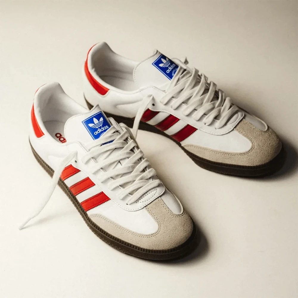 Adidas Originals Adidas Samba OG Premium Sneakers, Timeless Retro Trainers In Fall Tones, Leather & Suede Construction, Low-Top Casual Sneaker For Outdoor, Sports, Sambas For School And Work, Daily Shoes For Skate Outfit - 紅色 - 查看 1