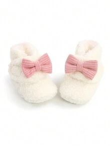 Christmas Infant Infant Slippers Girls Boys Booties Warm Infant Socks Shoes Newborn Crib Shoes Infant Footwear Prewalkers - White - View 6
