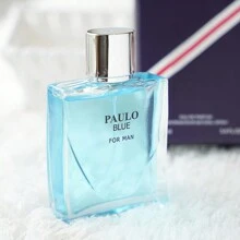 Paulo Blue 100 Ml Perfume, Stands Out For Its Elegance And A Fresh And Modern Aroma For Men. Its Fragrance Is Long-Lasting, Perfect For Those Looking For A Touch Of Sophistication And Freshness. - 藍色 - 查看 7