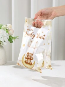 10/25pcs Brown Bear Gift Bags Candy Bags Handheld Gift Bags, Brown Bear Design Sweet Bags Gift Bags For Birthday Party Babe Shower Party Decorations, Gender Reveal Party Decoration Supplies, Multi Purpose Gift Packaging Supplies,Brown Bear Decoration Small Gift Packaging Bags,Baby Shower Decor,Kitchen Packaging Bags,Home Decor,Birthday Decor,Birthday Gift,New Year Decor - Teddy Bear - View 9