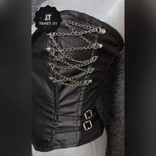 ADJUSTABLE STRESH CORSET CHAIN LONG SIZE - Black - View 5