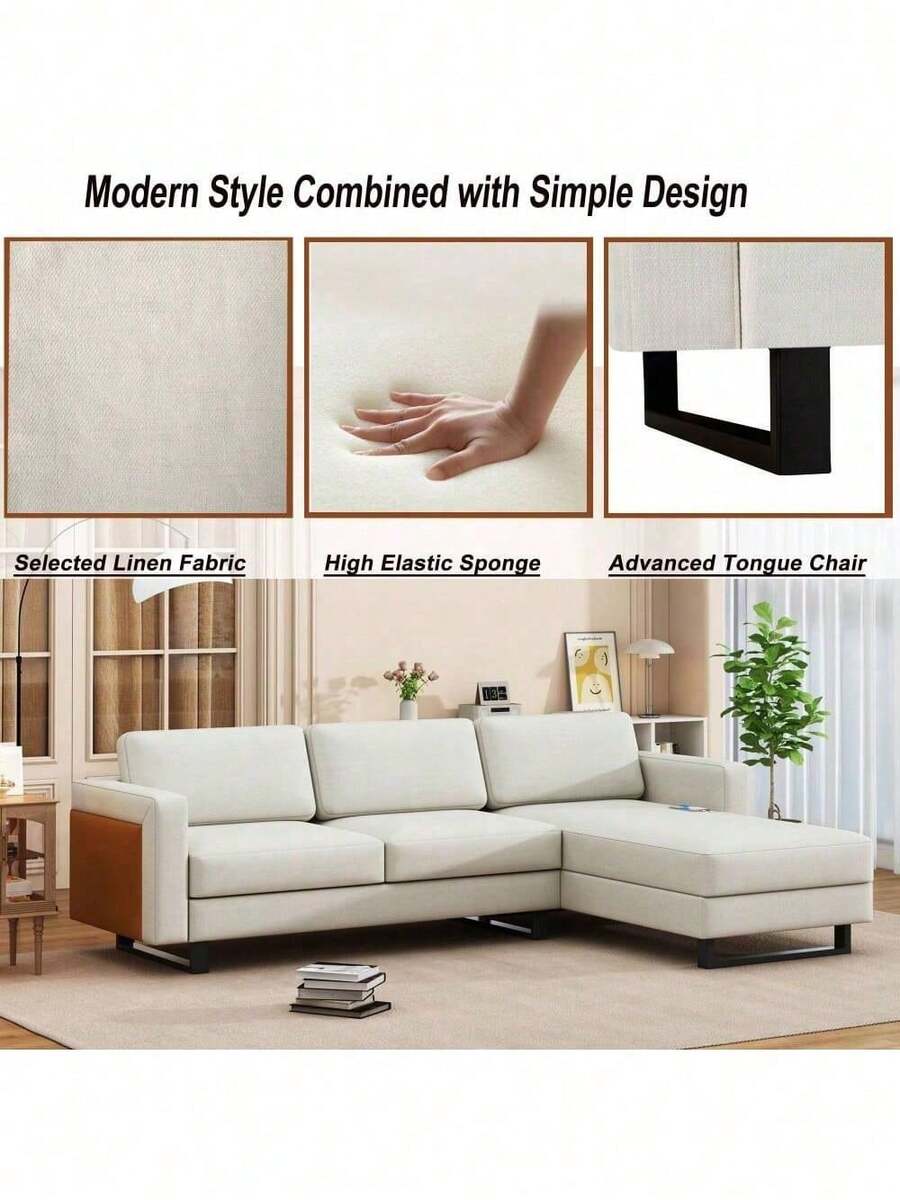 SOFA The Best Choice Products Upholstered Sectional Sofa For Families