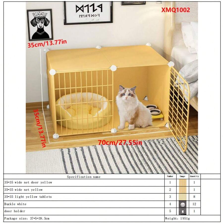 Extra Large Cat Cage With Free Space, Indoor Cat House, Cat Litter Box