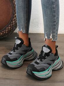 Extra Thick Sole Chunky Sneakers Women, Running Shock Absorbing Lightweight Athletic Shoes, Casual Outdoor Footwear, New Autumn Style