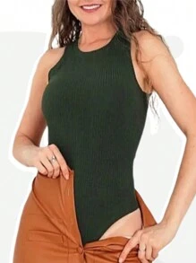Women Unitards - Burgonya - Görünüm 10