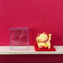 Solar Powered Plastic Mini Waving Lucky Cat, Auto Shake Motion Decor, For Home & Car, Opening Gifts - Mini Lucky Cat - View 8