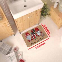 1 件圣诞门垫、矮人迎宾垫、圣诞厨房地毯、节日装饰 - 聖誕快樂小矮人 - 查看 12