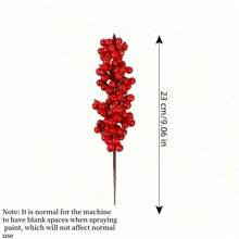 20pcs Vibrant Red Artificial Berries For Christmas Tree Decorations- DIY Holiday Decor Accessories,Room Living Room Decoration(One Size=20pcs) Home Decor Christmas Decorations