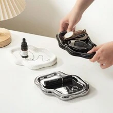 1pc Cloud-Shaped Ceramic Tray, Versatile Jewelry Organizer Dish For Bracelets, Earrings, And Necklaces, Stylish Candy Container Perfect For Entryway Table Decor, Ideal For Birthday Celebrations, Home Party Decorations, And Desktop Accents, Thoughtful Holiday Gifts For Family, Friends, And Loved Ones, Perfect For Back To School, Thanksgiving, Christmas, And New Year Festivities