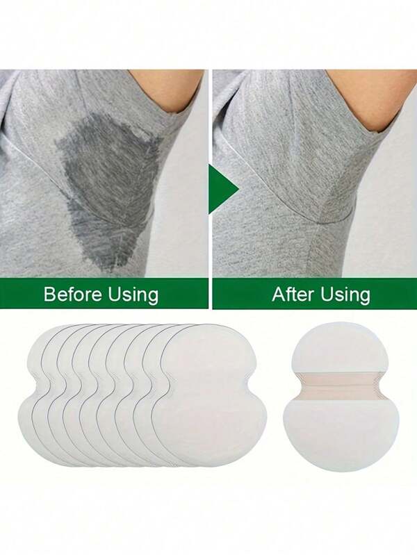 10/20/50/100pcs SweatBlock Underarm Sweat Pads - Unisex Disposable Sweat Absorbing Pads - Keeps You Dry And Confident All Day, Suitable For Travel, Sports, Outdoor, Summer Body Care