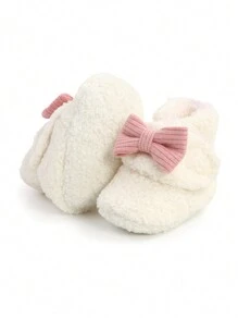 Christmas Infant Infant Slippers Girls Boys Booties Warm Infant Socks Shoes Newborn Crib Shoes Infant Footwear Prewalkers - White - View 5