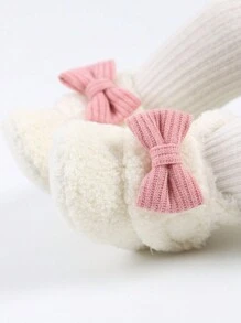 Christmas Infant Infant Slippers Girls Boys Booties Warm Infant Socks Shoes Newborn Crib Shoes Infant Footwear Prewalkers - White - View 9