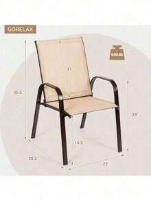 2 Sillas Clásicas De Comedor Y/O Patio Para Exteriores Con Reposabrazos De Patio - 1 - Xem 3