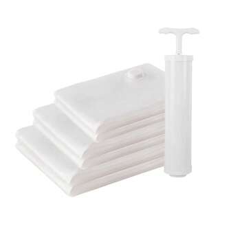 Spacesaver Space Bags Vacuum Storage Bags (Variety 6 Packs) Save 80% On Clothes Storage Space - Vacuum Seal Bags For Clothing, Comforters, Etc - Compression Seal For Closet Storage. Pump For Travel