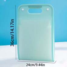 13-Compartment Briefcase, Accordion Style Portable File Folder, Student Accordion File, A4 Document Bag, Multi-Layer 3D File Organizer With Dividers, Comes With Label Stickers - Multicolor - View 2