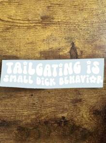 有趣的保险杠贴纸 / 时尚汽车配件 / 可爱的贴花 - 白色 - 查看 3