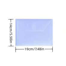 5pcs/10pcs A7 Premium Matte Finish Morandi Plastic Small Envelopes With Self-Seal Hook Loop Closure - Document Bags For File Folders, Receipts, Checks, Passports - Perfect For Christmas, Engagement, Thanksgiving, Valentine's Day, Wedding Occasions Back To School,Back To School,School Supplies