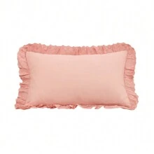 1pc Velvet Embroidered Trim Cushion Cover, Excluding Pillow Insert, Minimalist Style For Living Room, Sofa, Bedroom, Party Decor