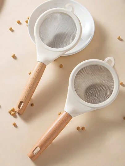 1 件创意不锈钢面粉筛，多用途筛网，用于烘焙、可可粉、蛋液过滤、豆浆残渣过滤器