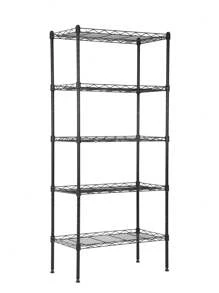 Shelf Metal Shelf Wire Shelving Adjustable Shelf Storage Solution Steel Wire Rack NSF Certified - Black - View 1
